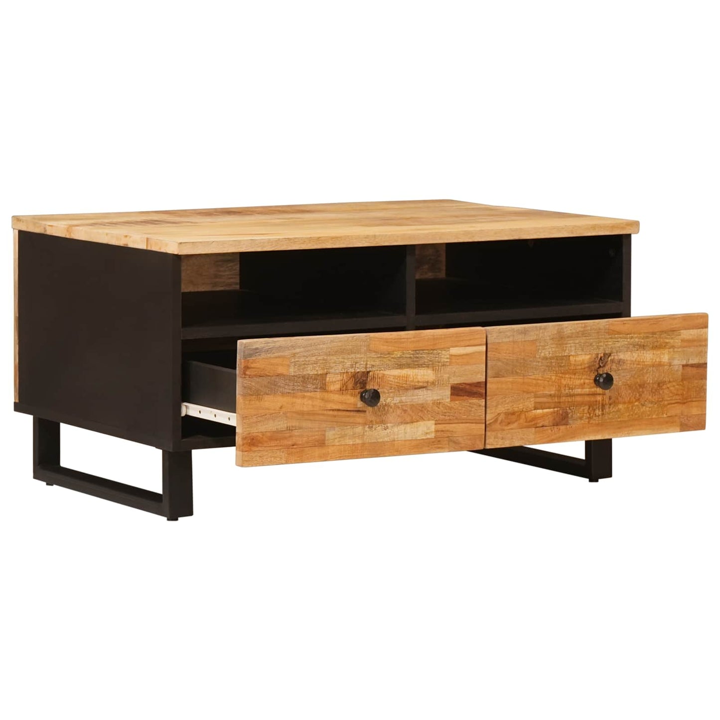 vidaXL Couchtisch Braun 80 x 54 x 40 cm Massivholz Mango