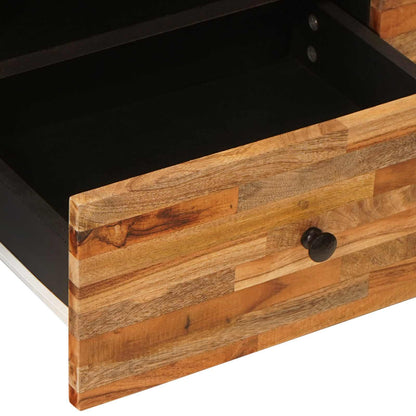 vidaXL TV-Schränk mit Regal Braun 105 x 33 x 46 cm Massivholz Mango