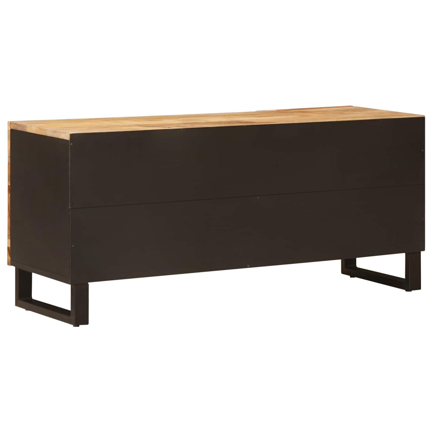 vidaXL TV-Schränk mit Regal Braun 105 x 33 x 46 cm Massivholz Mango