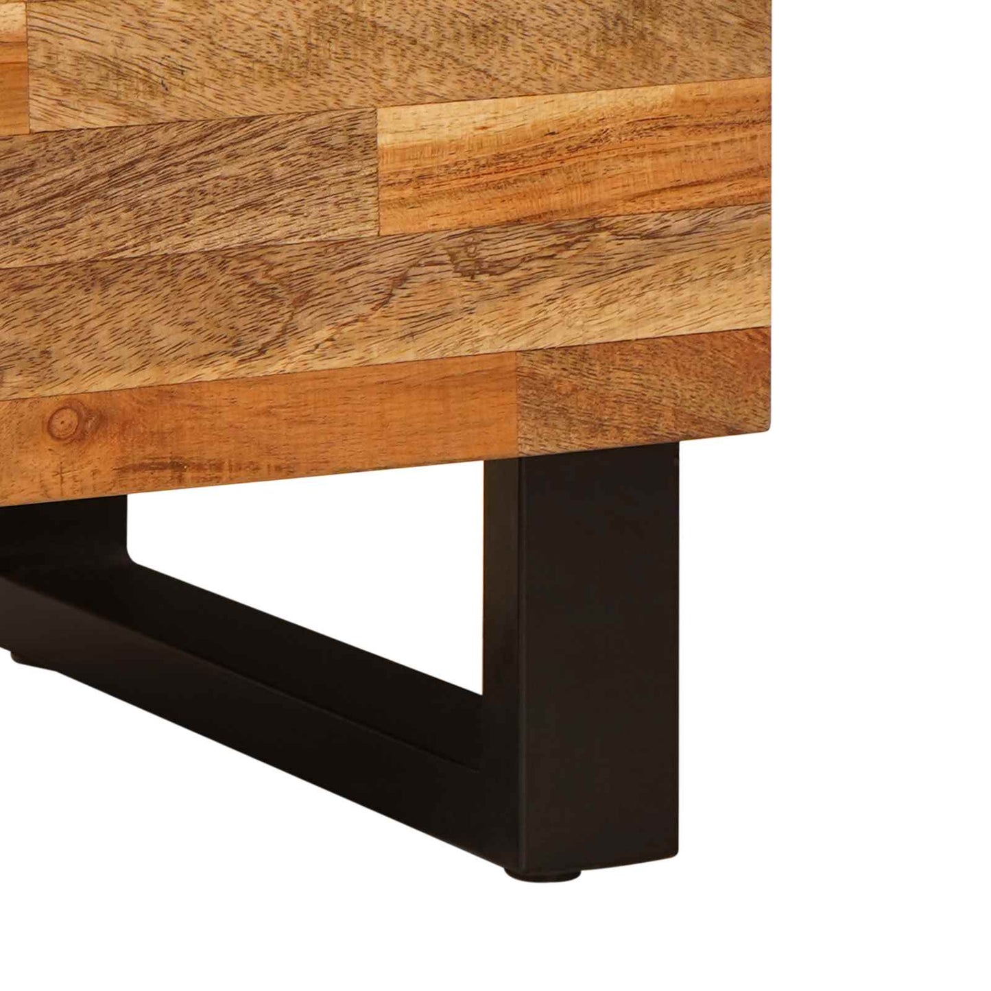 vidaXL TV-Schränk mit Regal Braun 80 x 33 x 46 cm Massivholz Mango