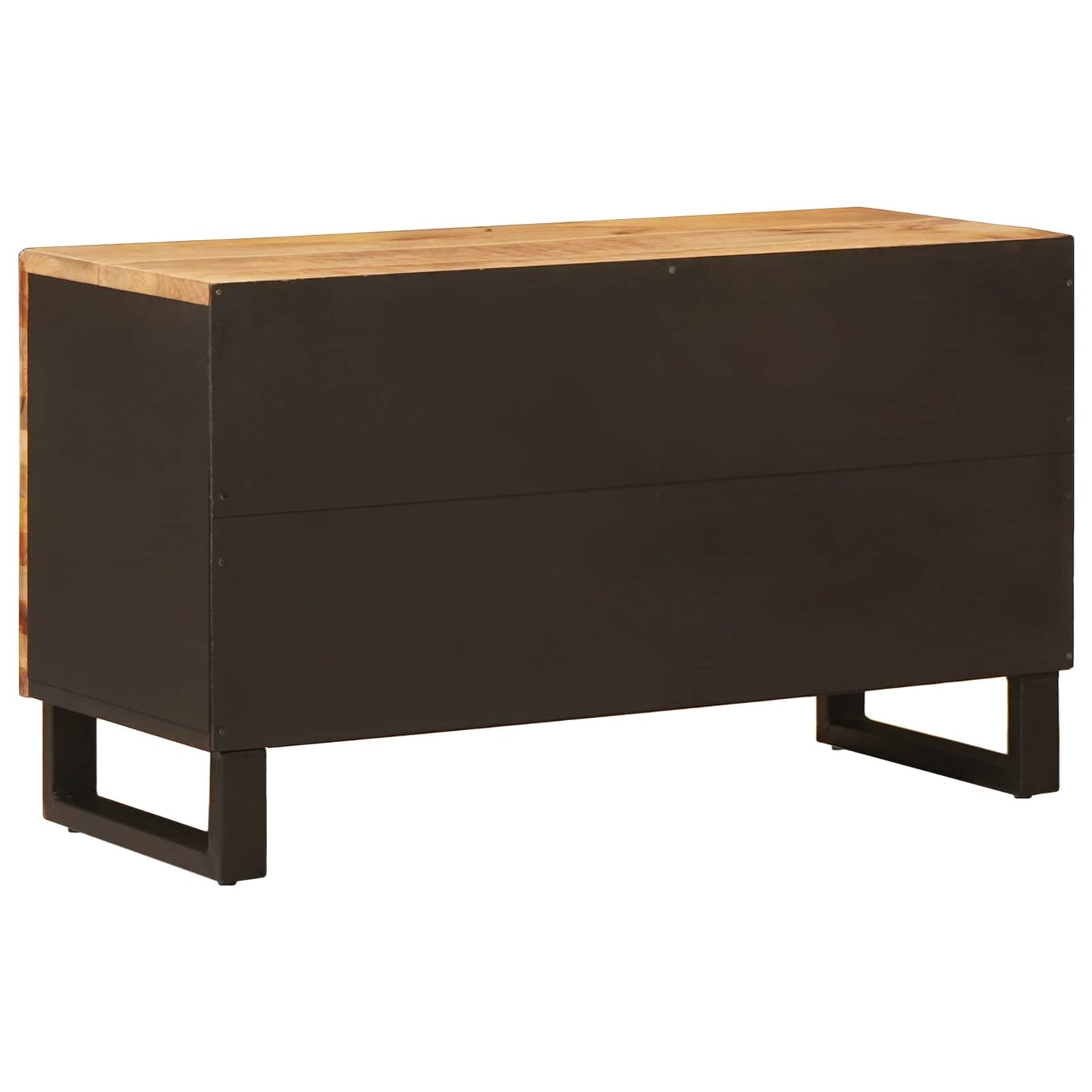 vidaXL TV-Schränk mit Regal Braun 80 x 33 x 46 cm Massivholz Mango