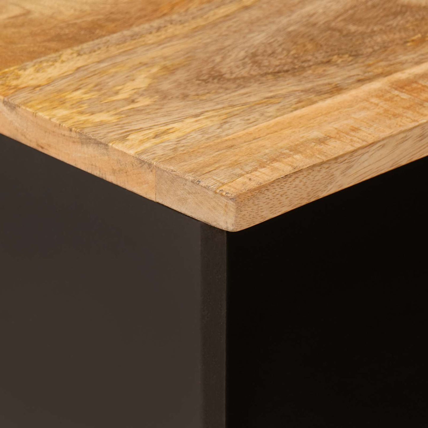 vidaXL TV-Schränk mit Regal Braun 100 x 33 x 46 cm Massivholz Mango