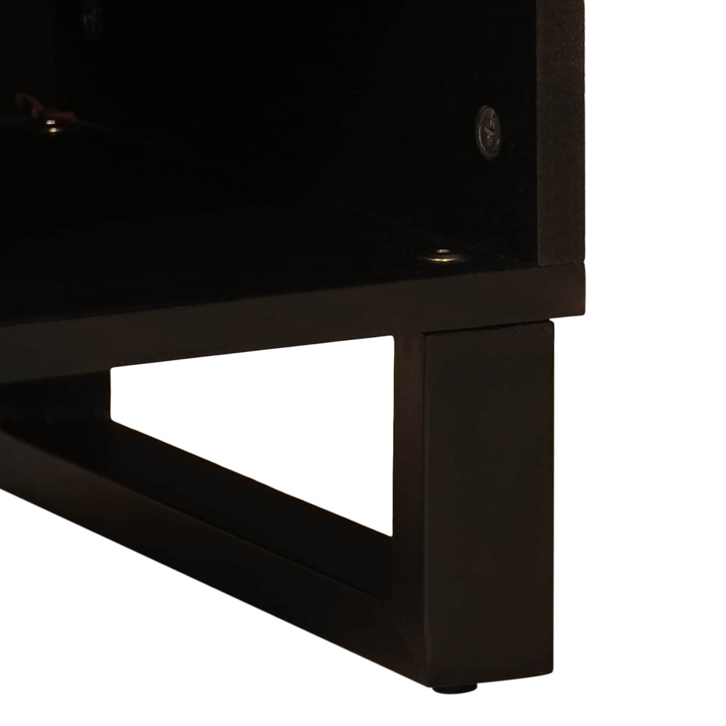 vidaXL TV-Schränk mit Regal Braun 100 x 33 x 46 cm Massivholz Mango