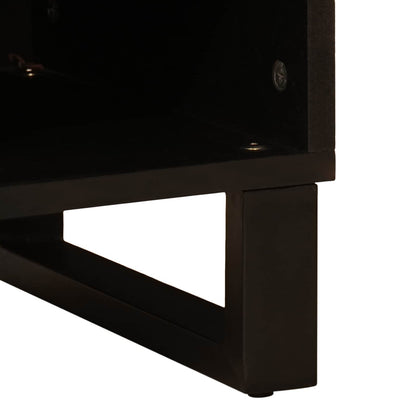 vidaXL TV-Schränk mit Regal Braun 100 x 33 x 46 cm Massivholz Mango