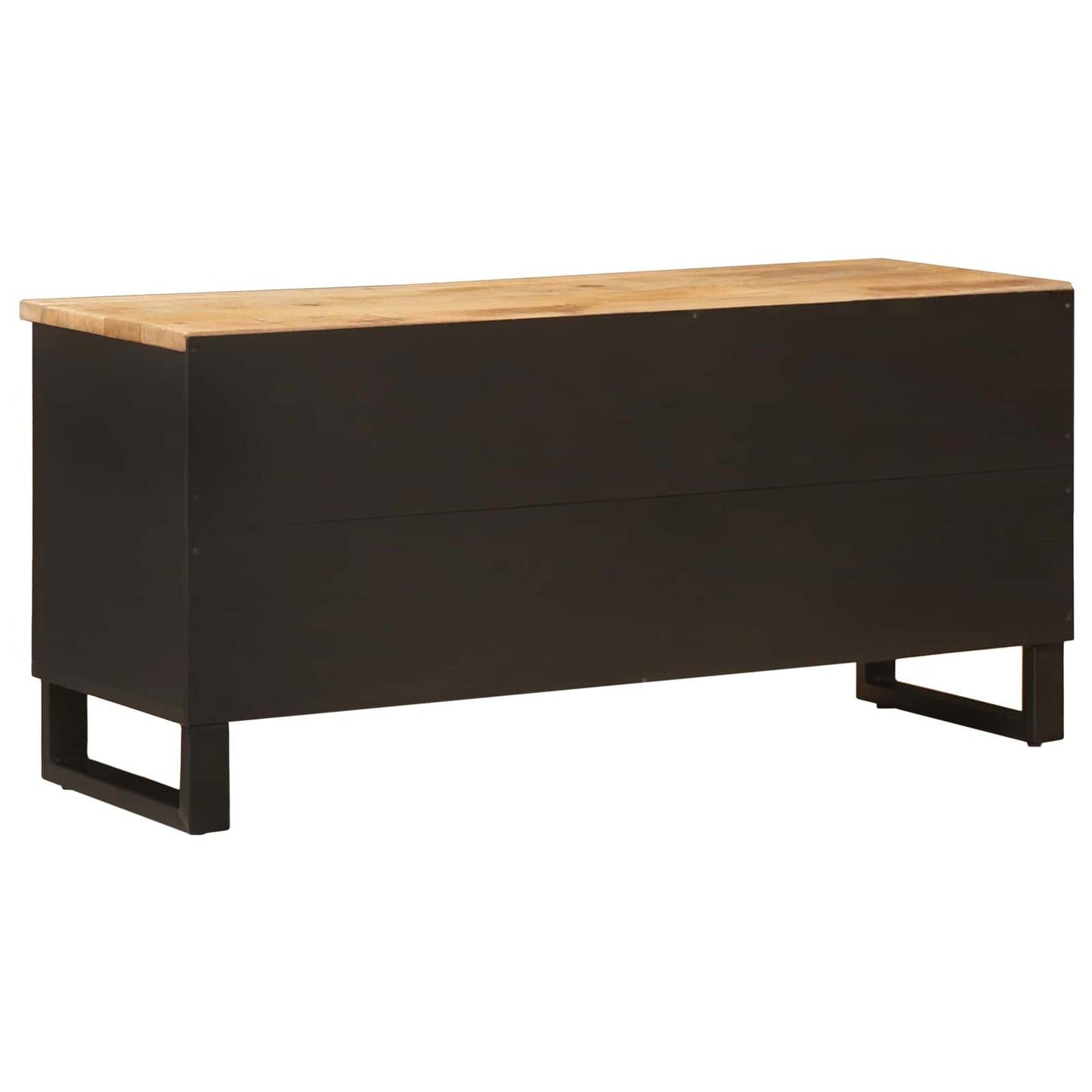 vidaXL TV-Schränk mit Regal Braun 100 x 33 x 46 cm Massivholz Mango