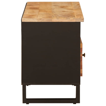 vidaXL TV-Schränk mit Regal Braun 100 x 33 x 46 cm Massivholz Mango