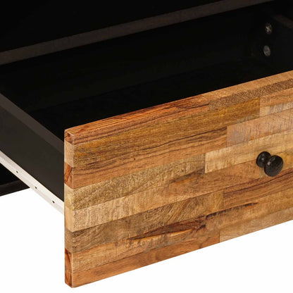 vidaXL TV-Schränk mit Regal Braun 80 x 33 x 46 cm Massivholz Mango