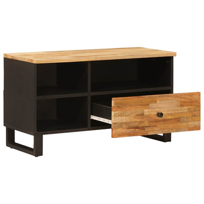 vidaXL TV-Schränk mit Regal Braun 80 x 33 x 46 cm Massivholz Mango