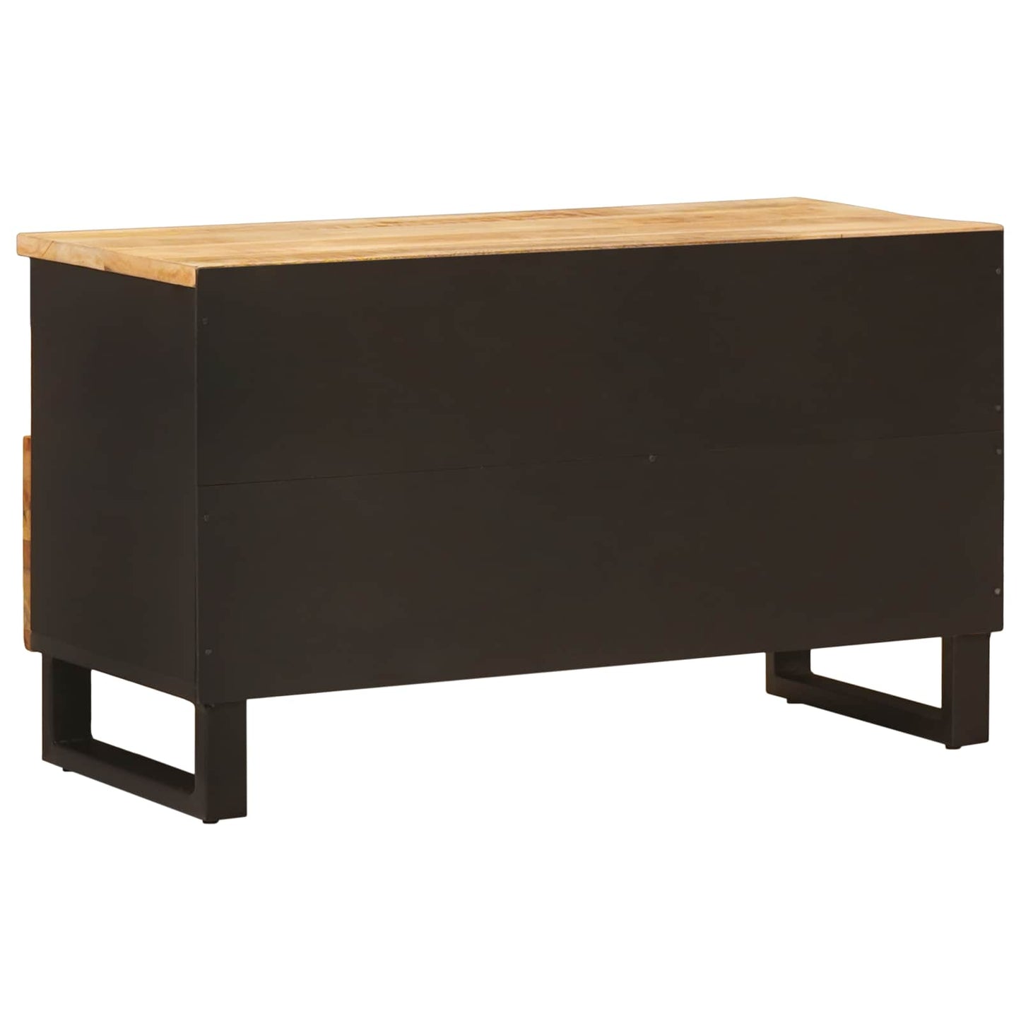 vidaXL TV-Schränk mit Regal Braun 80 x 33 x 46 cm Massivholz Mango