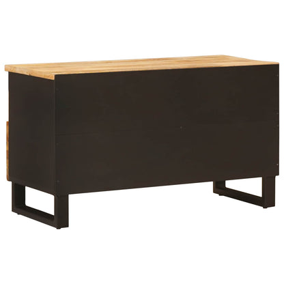 vidaXL TV-Schränk mit Regal Braun 80 x 33 x 46 cm Massivholz Mango