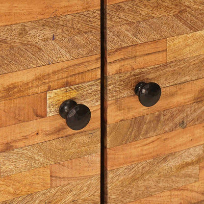 vidaXL Waschbeckenschrank Natur 62 x 33 x 58 cm Massivholz Mango