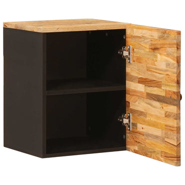 vidaXL Badezimmer Hängeschrank Natur 38 x 33 x 48 cm Massivholz Mango