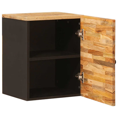 vidaXL Badezimmer Hängeschrank Natur 38 x 33 x 48 cm Massivholz Mango