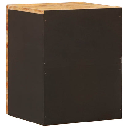 vidaXL Badezimmer Hängeschrank Natur 38 x 33 x 48 cm Massivholz Mango