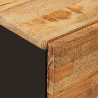 vidaXL Badezimmerschrank Natur 38 x 33 x 58 cm Massivholz Mango