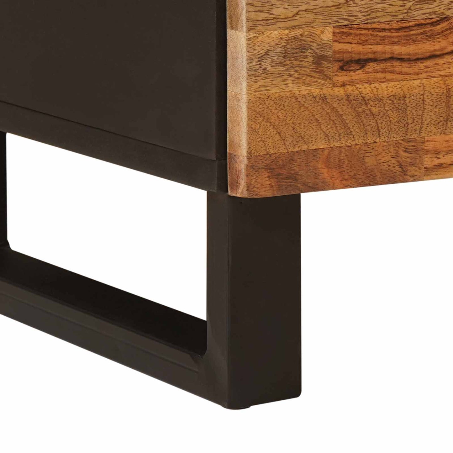 vidaXL Badezimmerschrank Natur 38 x 33 x 58 cm Massivholz Mango
