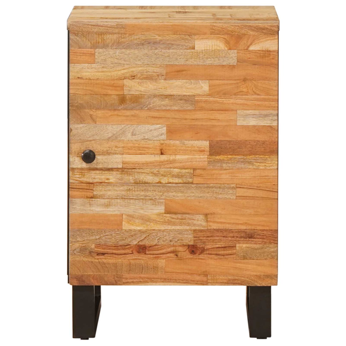 vidaXL Badezimmerschrank Natur 38 x 33 x 58 cm Massivholz Mango