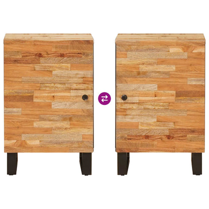 vidaXL Badezimmerschrank Natur 38 x 33 x 58 cm Massivholz Mango