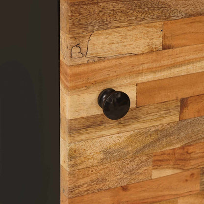 Seitenschrank mit Tür Braun 40 x 33 x 75 cm Massivholz Mango