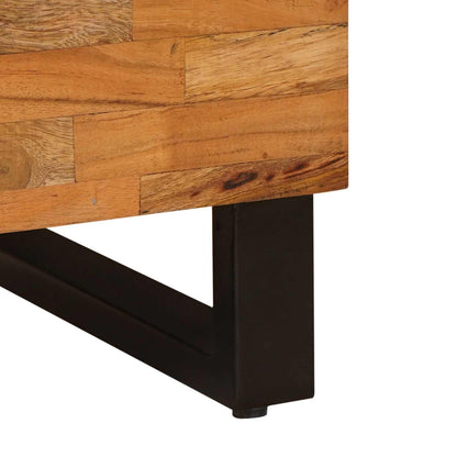 Seitenschrank mit Tür Braun 40 x 33 x 75 cm Massivholz Mango