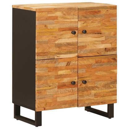 Seitenschrank mit Tür Braun 60 x 33 x 75 cm Massivholz Mango
