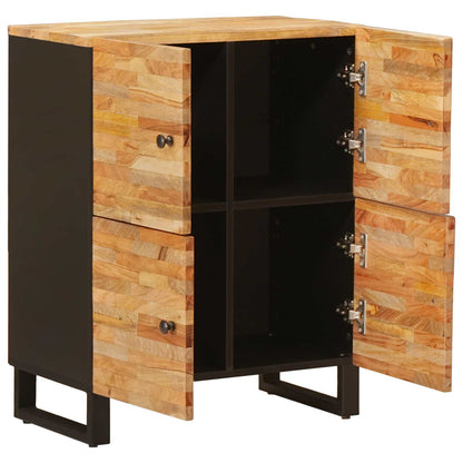 Seitenschrank mit Tür Braun 60 x 33 x 75 cm Massivholz Mango