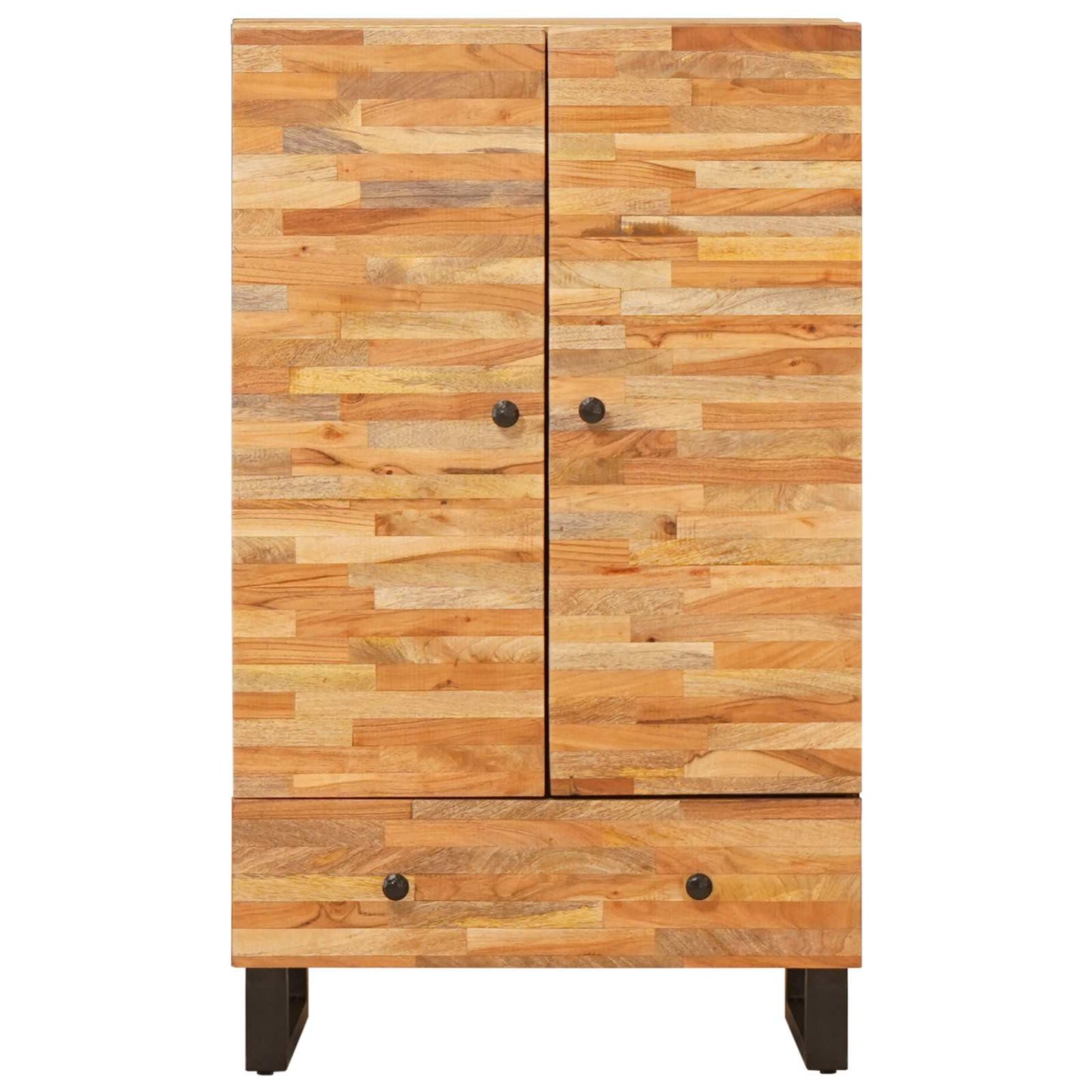 Aufbewahrung Highboard Braun 60 x 33 x 100 cm Massivholz Mango
