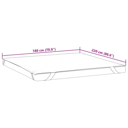 Matratzenschoner Weiß 180x220 cm Wasserdicht