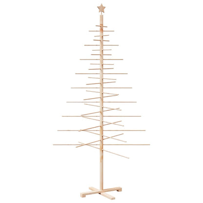 vidaXL Weihnachtsbaum Holz zum Schmücken 210 cm Massivholz Kiefer