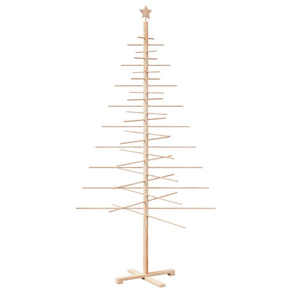 vidaXL Weihnachtsbaum Holz zum Schmücken 210 cm Massivholz Kiefer