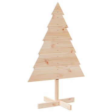 vidaXL Sapin de Noël à décorer 110 cm Bois massif