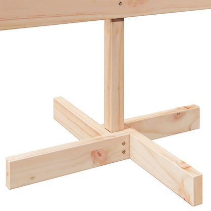 vidaXL Sapin de Noël à décorer 110 cm Bois massif