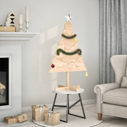 vidaXL Sapin de Noël à décorer 110 cm Bois massif
