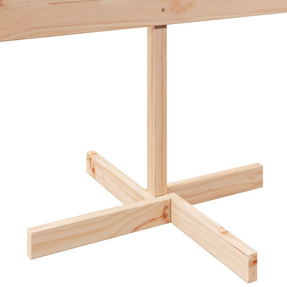 vidaXL Weihnachtsbaum zum Schmücken 150 cm Massivholz