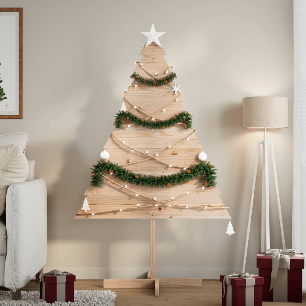 vidaXL Weihnachtsbaum zum Schmücken 150 cm Massivholz