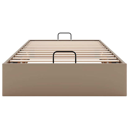 vidaXL Ottoman-Bett ohne Matratze Cappuccino-Braun 80x200cm Kunstleder