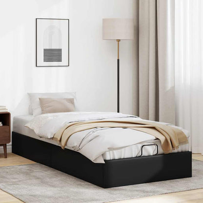 vidaXL Ottoman-Bett ohne Matratze Schwarz 90x190 cm Kunstleder