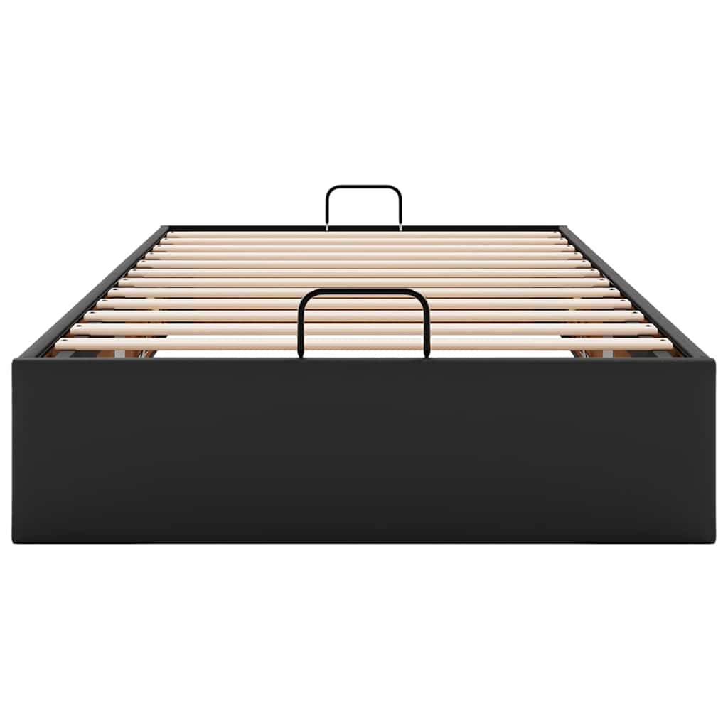 vidaXL Ottoman-Bett ohne Matratze Schwarz 90x190 cm Kunstleder