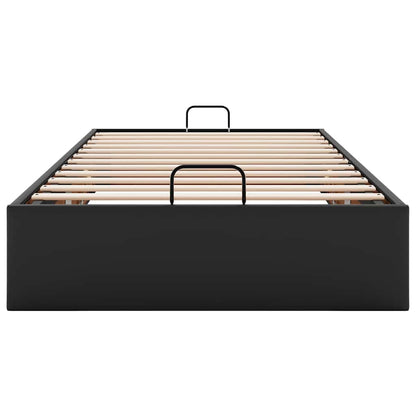 vidaXL Ottoman-Bett ohne Matratze Schwarz 90x190 cm Kunstleder