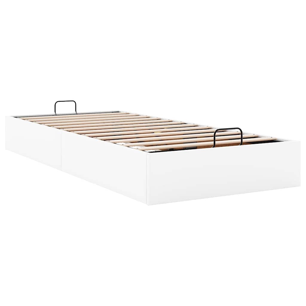 vidaXL Ottoman-Bett ohne Matratze Weiß 90x190 cm Kunstleder