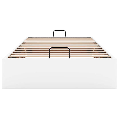 vidaXL Ottoman-Bett ohne Matratze Weiß 90x190 cm Kunstleder