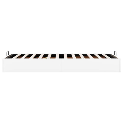vidaXL Ottoman-Bett ohne Matratze Weiß 90x190 cm Kunstleder