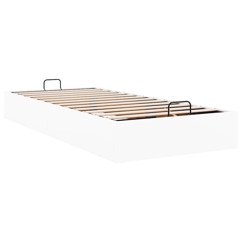 vidaXL Ottoman-Bett ohne Matratze Weiß 90x190 cm Kunstleder