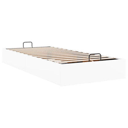 vidaXL Ottoman-Bett ohne Matratze Weiß 90x190 cm Kunstleder