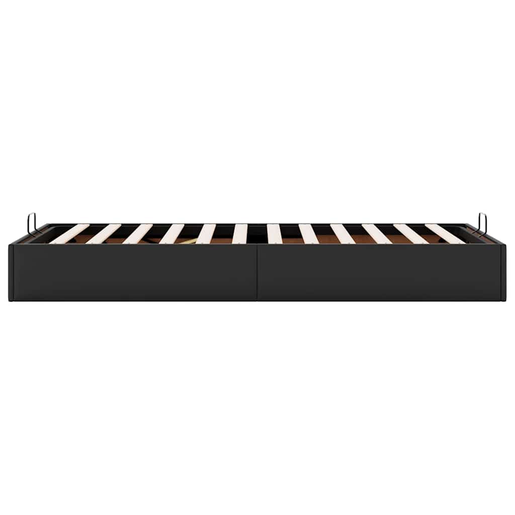 vidaXL Lit ottoman sans matelas Noir 90x200 cm Similicuir