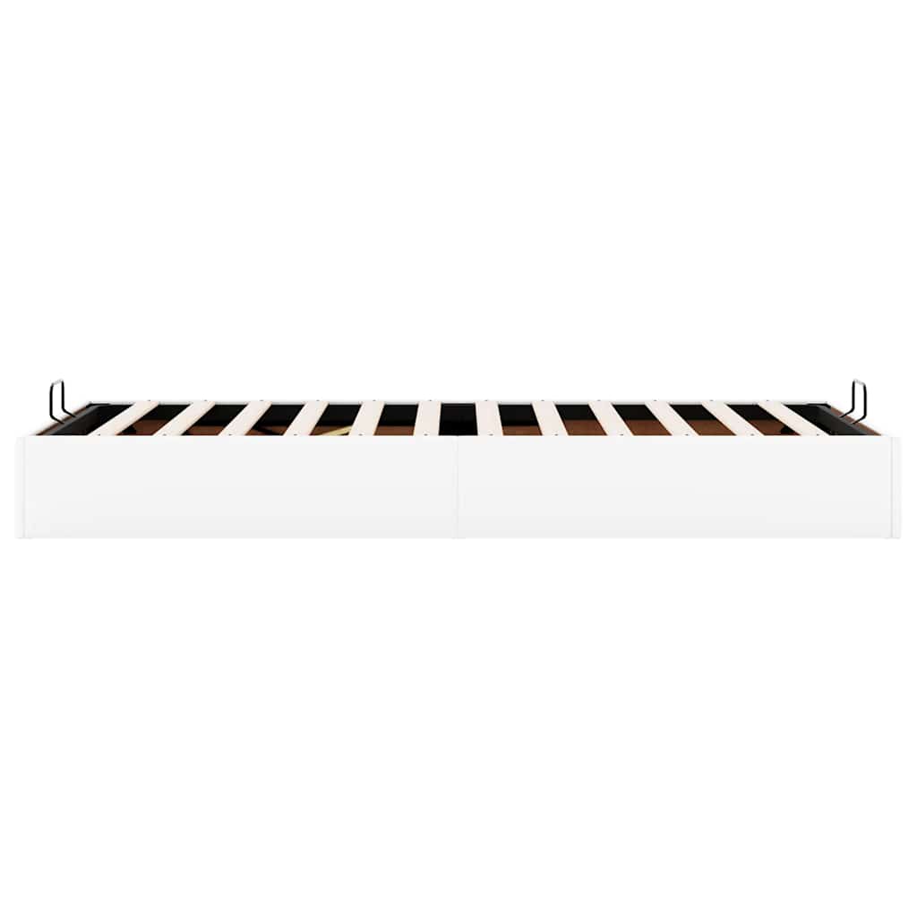 vidaXL Ottoman-Bett ohne Matratze Weiß 90x200 cm Kunstleder