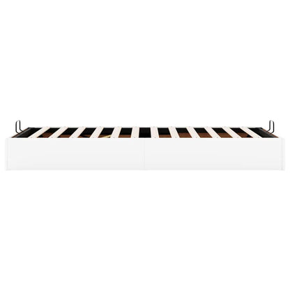 vidaXL Ottoman-Bett ohne Matratze Weiß 90x200 cm Kunstleder