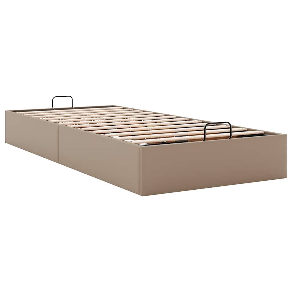 vidaXL Ottoman-Bett ohne Matratze Cappuccino-Braun 90x200cm Kunstleder