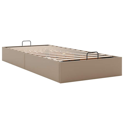 vidaXL Ottoman-Bett ohne Matratze Cappuccino-Braun 90x200cm Kunstleder