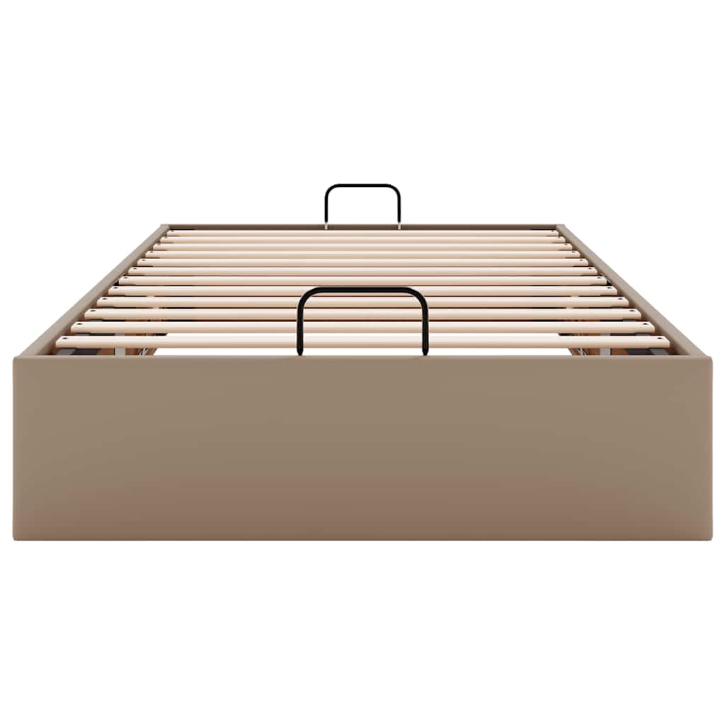 vidaXL Ottoman-Bett ohne Matratze Cappuccino-Braun 90x200cm Kunstleder